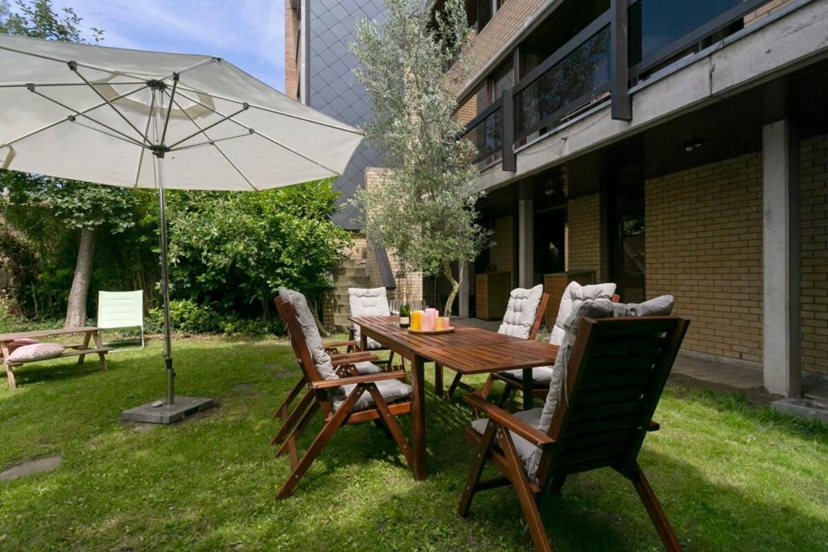 Eighties Modernist Design House With Garden Near The Beach Ostende Exterior foto